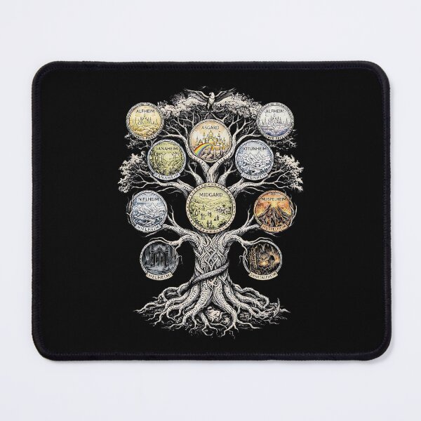 Item preview, Yggdrasil Tree of Life – Nine Realms Norse Mythology designed and sold by Dominik1994.