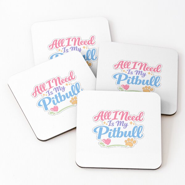 Item preview, All I Need is my Pitbull Soft Pastel Script designed and sold by My Pitbull Place.