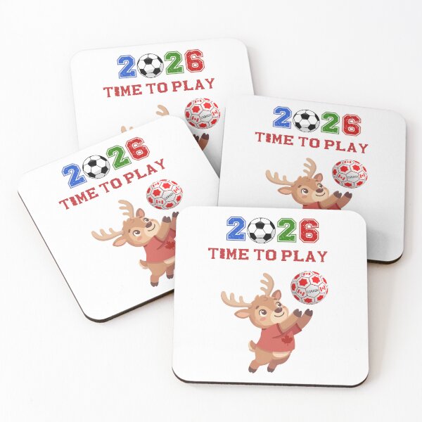 Item preview, Canada Soccer Moose 2026 Time To Play Football Mascot designed and sold by area248.