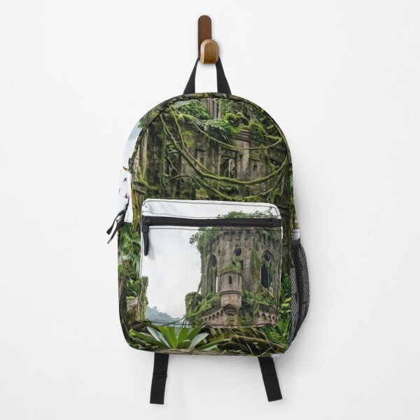 Item preview, Abandoned castle overgrown by jungle – ancient ruins and wilderness designed and sold by Malisa345.