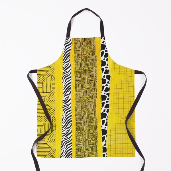 Item preview, Abstract Yellow Torn Paper Collage Animal Pattern Indie Art designed and sold by Atlasoloji.