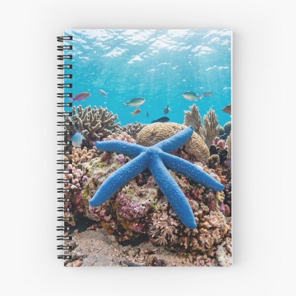 Item preview, Starfish underwater, resting on coral designed and sold by Malisa345.