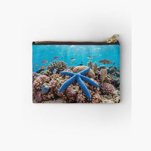 Item preview, Starfish underwater, resting on coral designed and sold by Malisa345.
