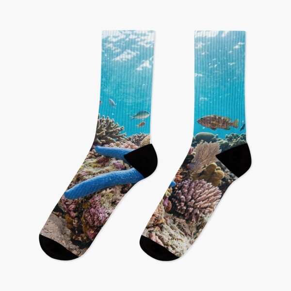 Item preview, Starfish underwater, resting on coral designed and sold by Malisa345.