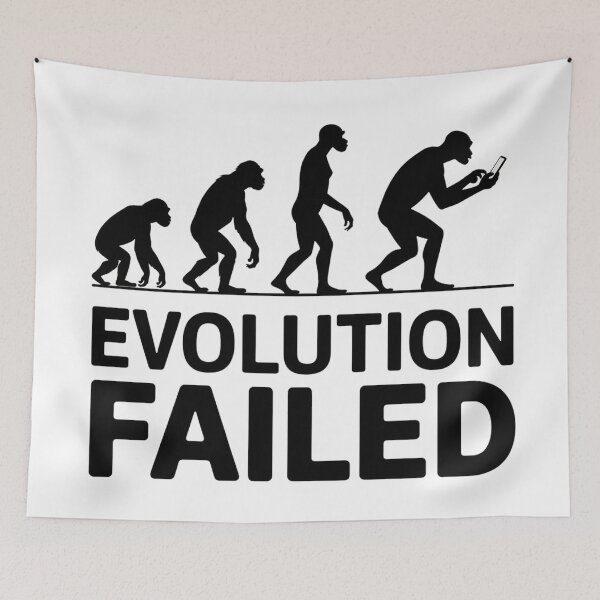 Item preview, EVOLUTION FAILED – Dark Humor Sci-Fi Design designed and sold by Thompika.