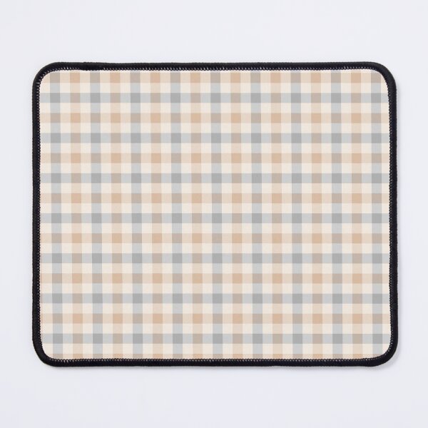 Item preview, Almond & gray plaid pattern designed and sold by Mint + Midnight.