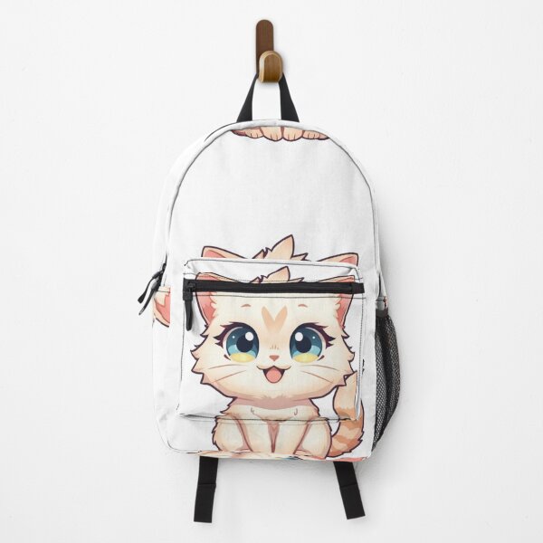 Item preview, Kawaii Blue Eyes Kitty Sticker | Cute Fluffy Cat Design designed and sold by AnimalBloomLab.