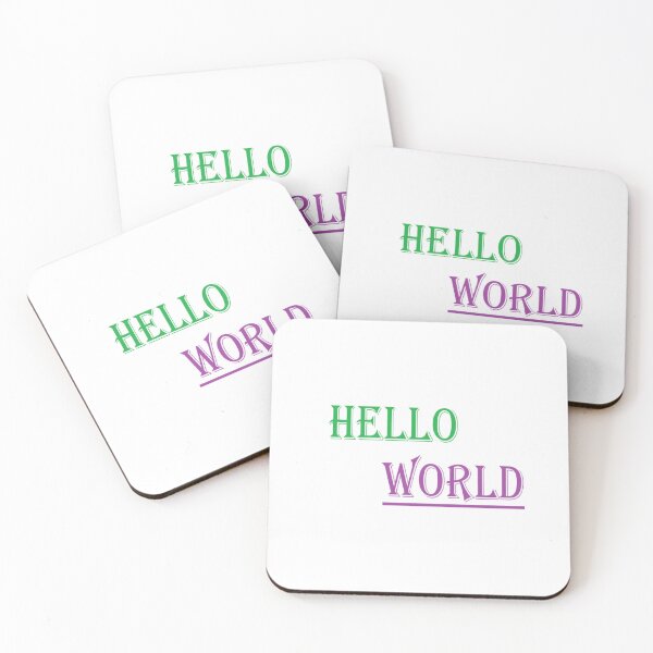 Item preview, Hello world with text design art designed and sold by BottleShip2003.