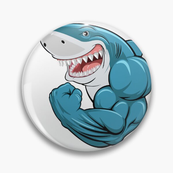 Item preview, Gym Lover Shark | Funny Fitness Motivation Design designed and sold by RDON07.