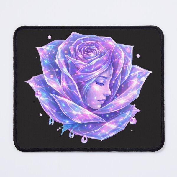 Item preview, Neon Holographic Flower Girl Art designed and sold by Nika Art Studio.
