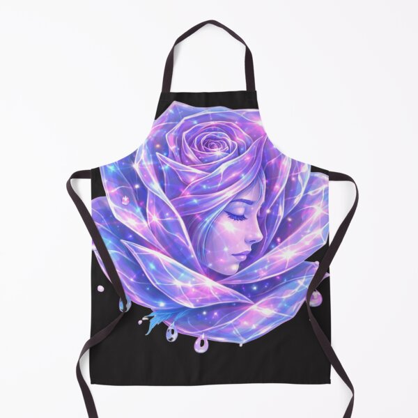 Item preview, Neon Holographic Flower Girl Art designed and sold by Nika Art Studio.
