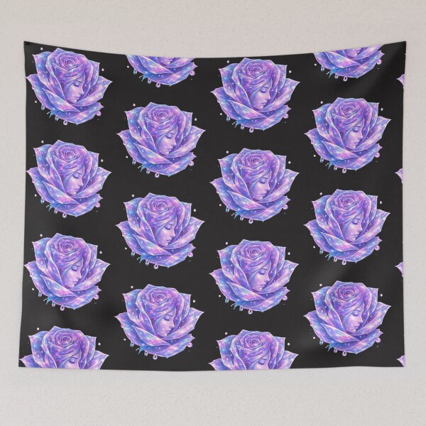 Item preview, Neon Holographic Flower Girl Art designed and sold by Nika Art Studio.