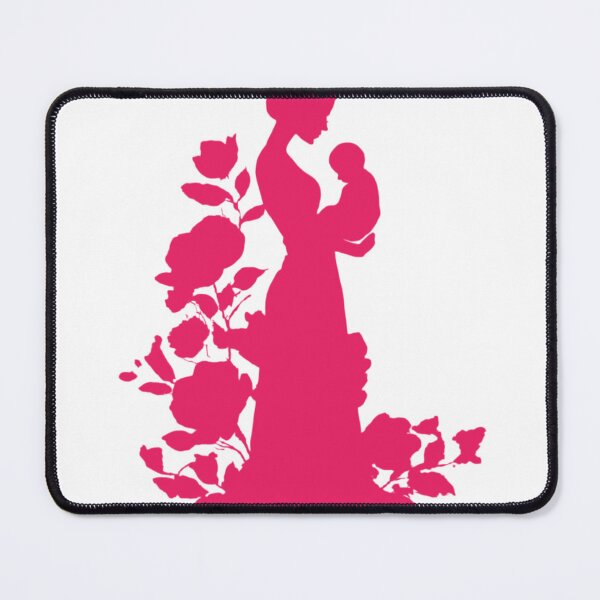 Item preview, Pink Motherhood Silhouette Floral Mother's Day Tribute designed and sold by BigStar-Cart.