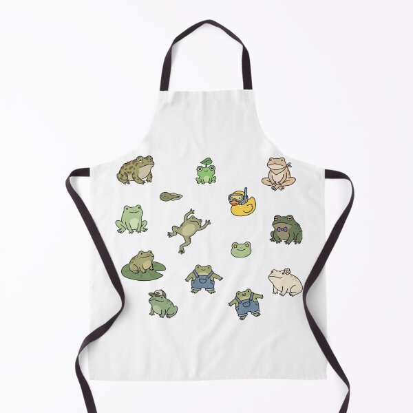 Item preview, Kawaii Frog Aesthetic Set of Sticker Pack Sheet designed and sold by Sticker Tonic.