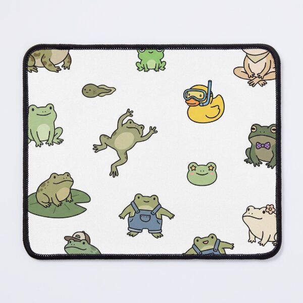 Item preview, Kawaii Frog Aesthetic Set of Sticker Pack Sheet designed and sold by Sticker Tonic.