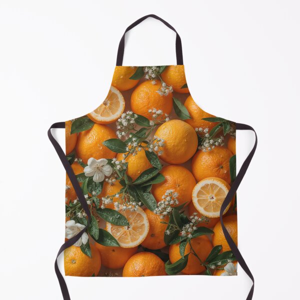 Item preview, Fresh oranges with leaves and flowers background designed and sold by TanyaLovus.