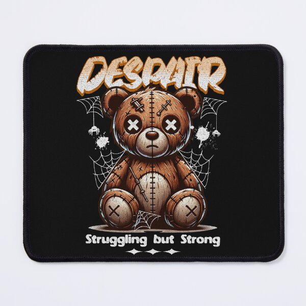 Item preview, Struggling But Strong Teddy – Dark Cute Mental Strength Aesthetic Design designed and sold by AM.87.