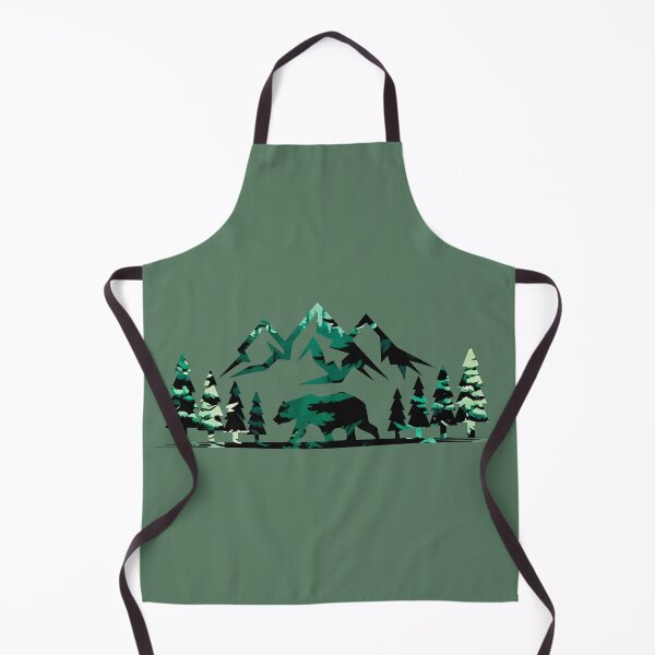 Item preview, Bear Mountain Silhouette Green Forest Design designed and sold by Vileprint.