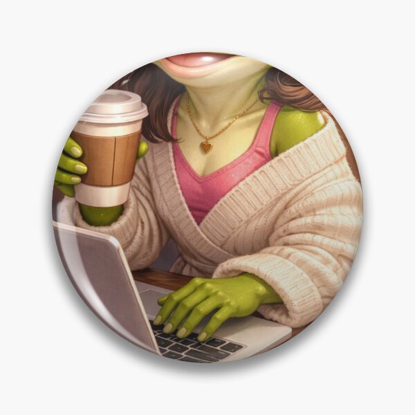 Item preview, Cute Frog Student with Coffee designed and sold by GlitterAndStars.