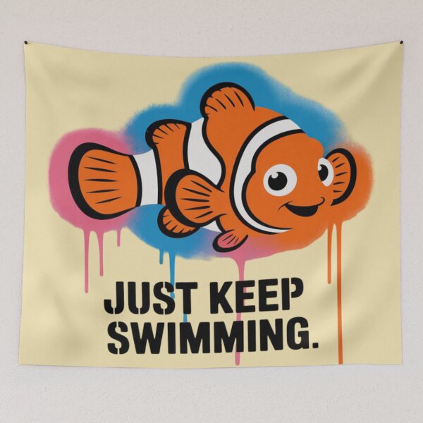 Item preview, Finding Nemo - Just keep swimming designed and sold by 123ks.
