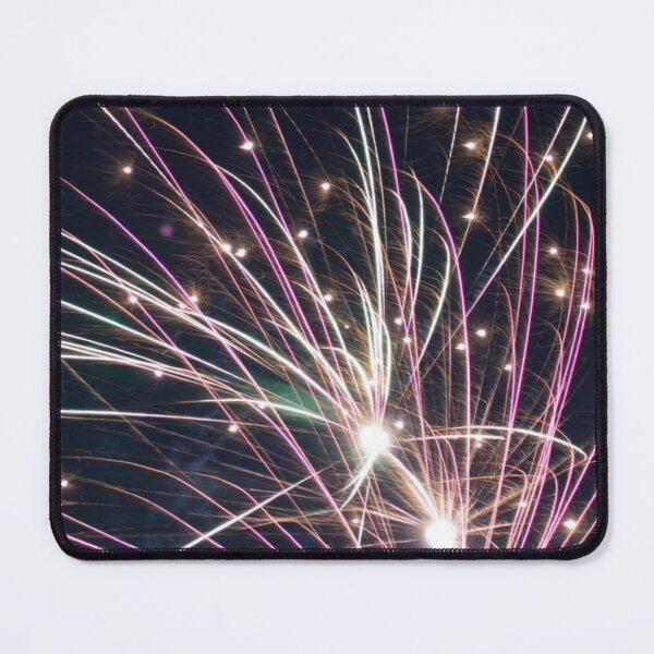 Item preview, Purple and Pink Fireworks Abstract Night Sky designed and sold by Kainicram.
