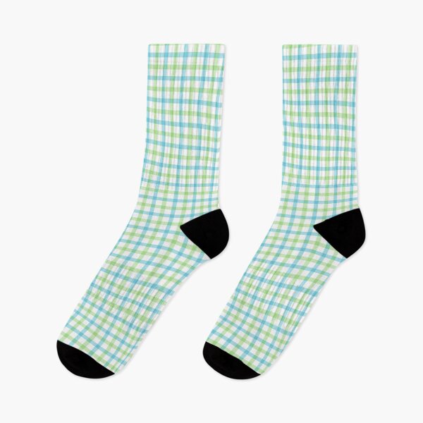 Item preview, Blizzard blue & tea green mini plaid designed and sold by Mint + Midnight.