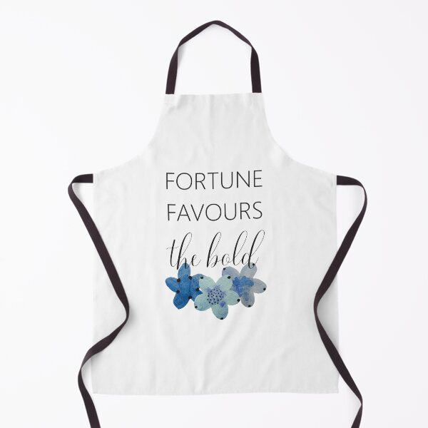 Item preview, Fortune Favours the Bold (Blue Floral Design) designed and sold by ReadyToHeal.