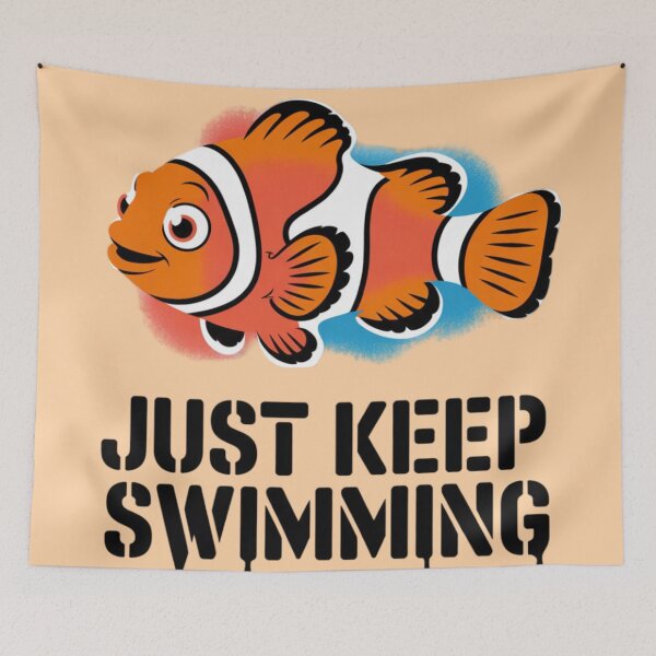 Item preview, Finding Nemo - Just keep swimming designed and sold by 123ks.
