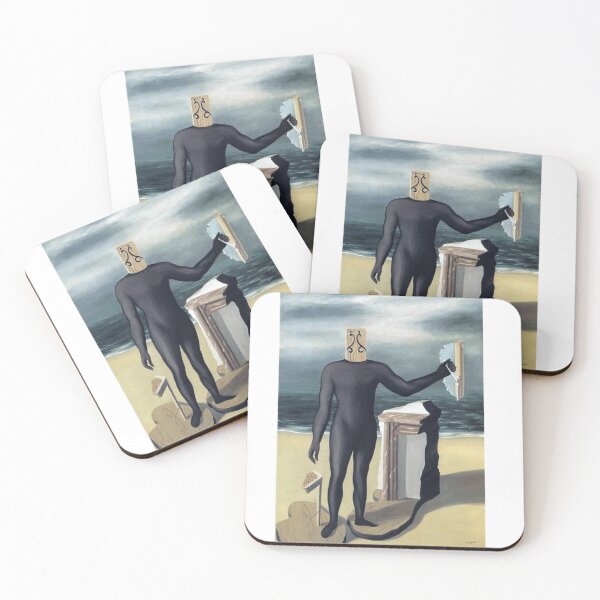 Item preview, The Man of the Sea Magritte Surreal Portrait designed and sold by MirelaSorescu.