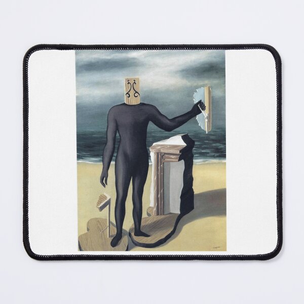Item preview, The Man of the Sea Magritte Surreal Portrait designed and sold by MirelaSorescu.
