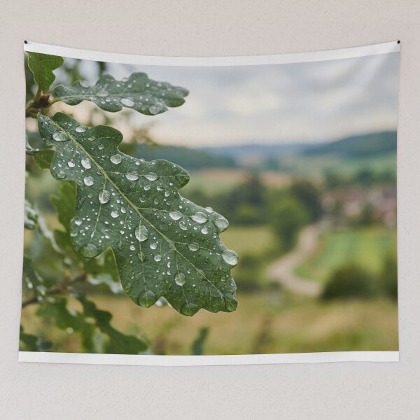 Item preview, Water droplets on a leaf designed and sold by Malisa345.