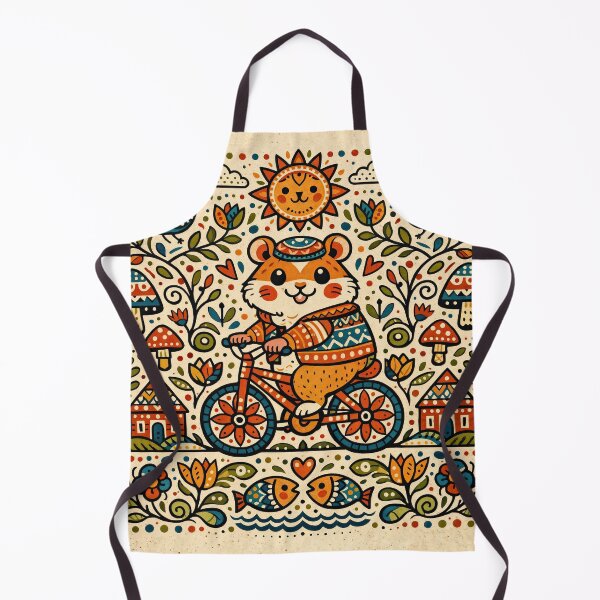 Item preview, Whimsical Hamster Bicycle Journey designed and sold by ForeverPrintsOK.