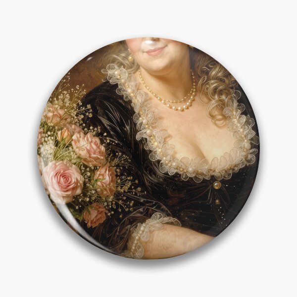 Item preview, Elegant Woman with Pink Roses designed and sold by Maria Dryfhout.