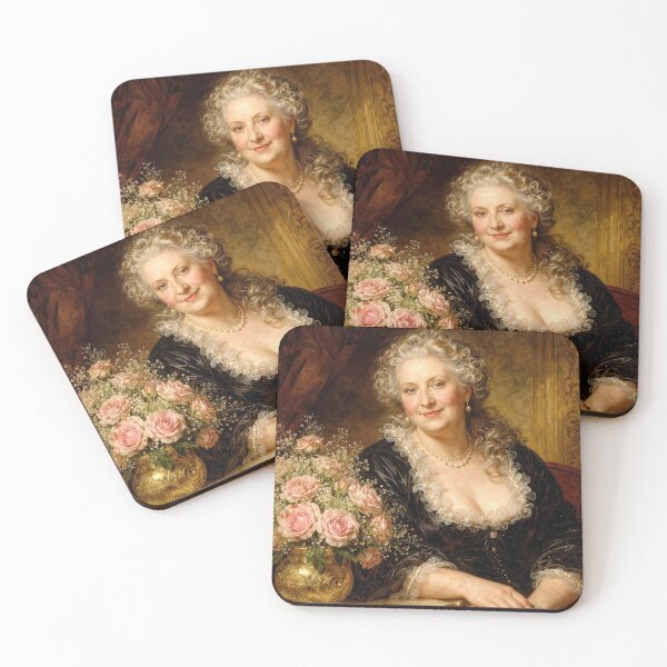 Item preview, Elegant Woman with Pink Roses designed and sold by Maria Dryfhout.