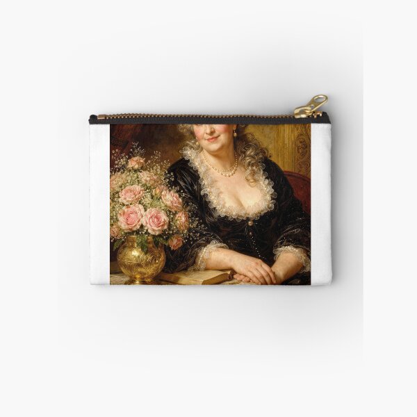 Item preview, Elegant Woman with Pink Roses designed and sold by Maria Dryfhout.