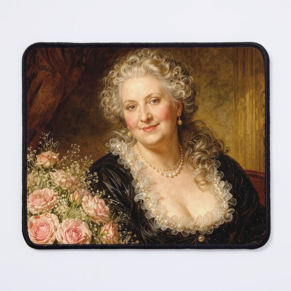 Item preview, Elegant Woman with Pink Roses designed and sold by Maria Dryfhout.