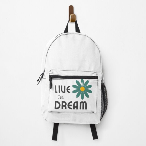 Item preview, Live The Dream Retro Flower Aesthetic Motivational Quote Positive Vibes Design designed and sold by PixelVibe Art.