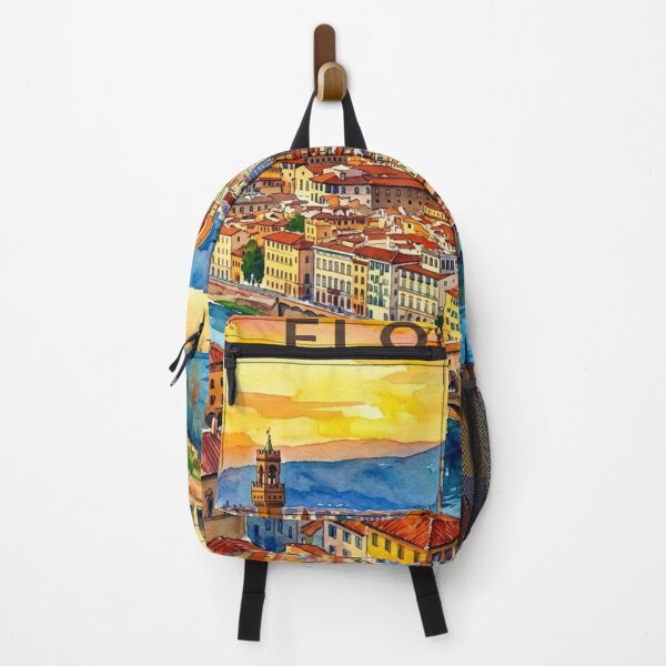 Item preview, Florence Italy Watercolor Skyline Travel Art Poster designed and sold by MyTutina.