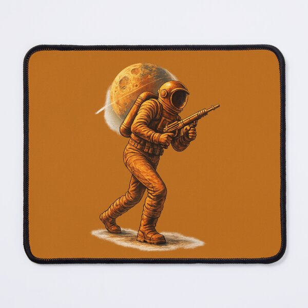 Item preview, Retro Astronaut Blaster Action – Space Warrior Charlie designed and sold by BB Design Garage.