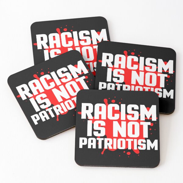 Item preview, Racism Is Not Patriotism Equality Quote for Anti Racism Social Justice designed and sold by NuralsArt.