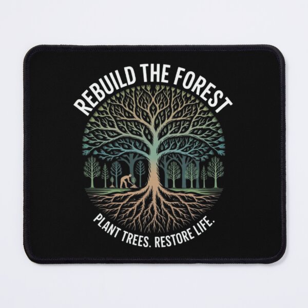 Item preview, Rebuild the Forest Tree T-Shirt – Environmental Conservation Nature Design for Eco Friendly Buyers & Sustainability Gift Ideas designed and sold by GemBob Creations.