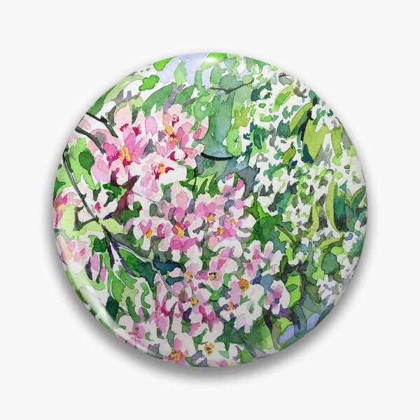 Item preview, Apple and cherry blossoms designed and sold by Lemontreeart63.