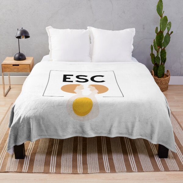 Item preview, Minimalist ESC Button and Broken Egg Funny Tech Pun designed and sold by Atlasoloji.