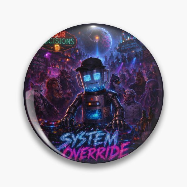 Item preview, System Override — Pour Decisions Blender Cyberpunk Art designed and sold by A Sinister Sly.