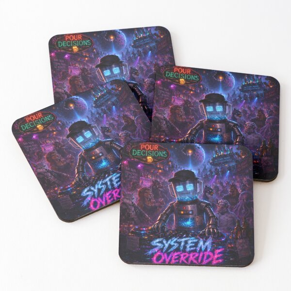 Item preview, System Override — Pour Decisions Blender Cyberpunk Art designed and sold by A Sinister Sly.