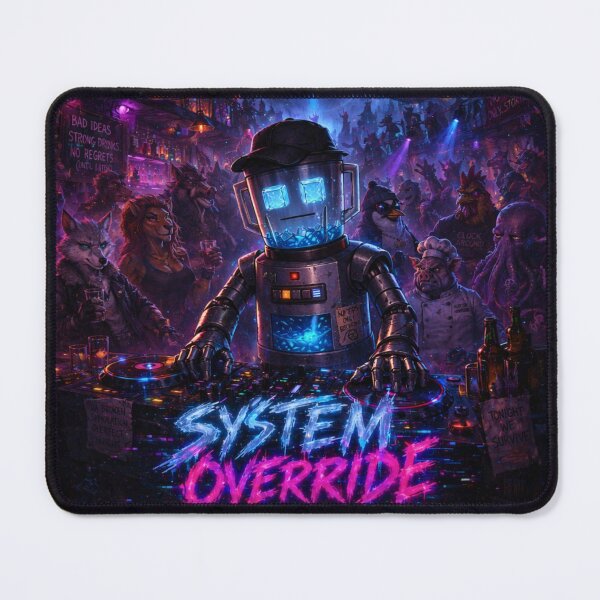 Item preview, System Override — Pour Decisions Blender Cyberpunk Art designed and sold by A Sinister Sly.