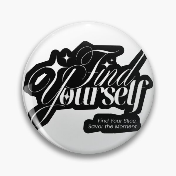 Item preview, Find Yourself Aesthetic Typography Design | Motivational Quote Minimal Black White Sticker designed and sold by PixelVibe Art.