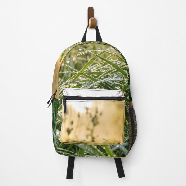 Item preview, Morning dew on the grass – realistic nature macro at sunrise designed and sold by Malisa345.