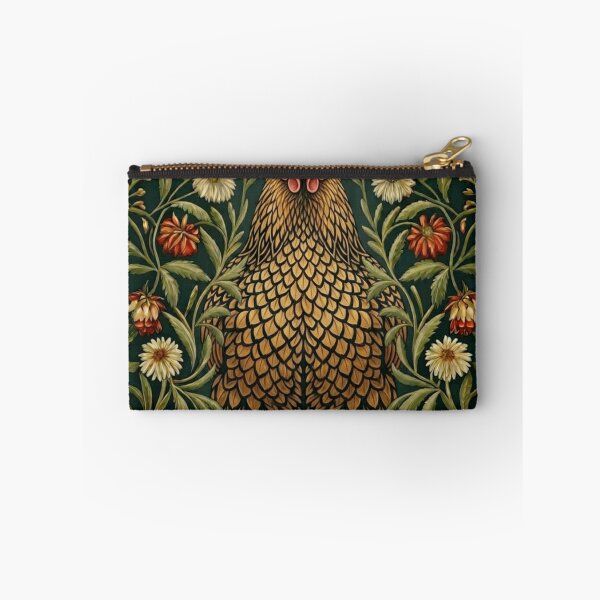 Item preview, William Morris Style Chicken Art Botanical Hen designed and sold by AntiqueImages.