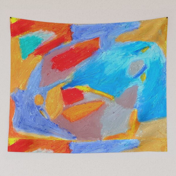 Item preview, the world in my heart. abstract. oil pastels designed and sold by Tereza Pilar  Art.